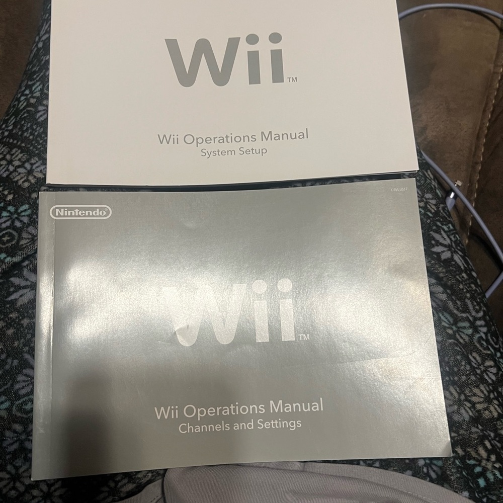 Nintendo Wii System Setup Manual - White and Gray